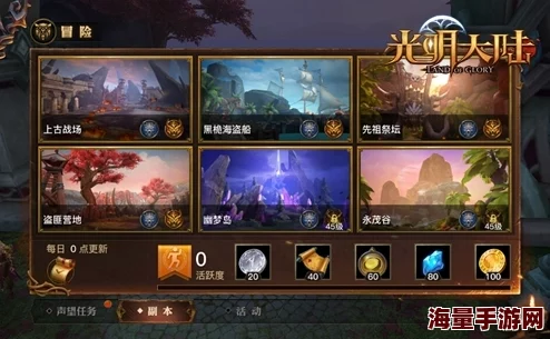 光明大陆手游：深入探索永茂谷英雄副本，挑战不同难度模式攻略