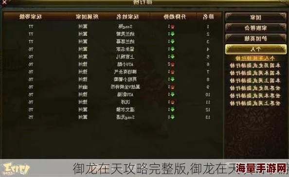 御龙在天手游：最新热门加官进爵方法与攻略分享